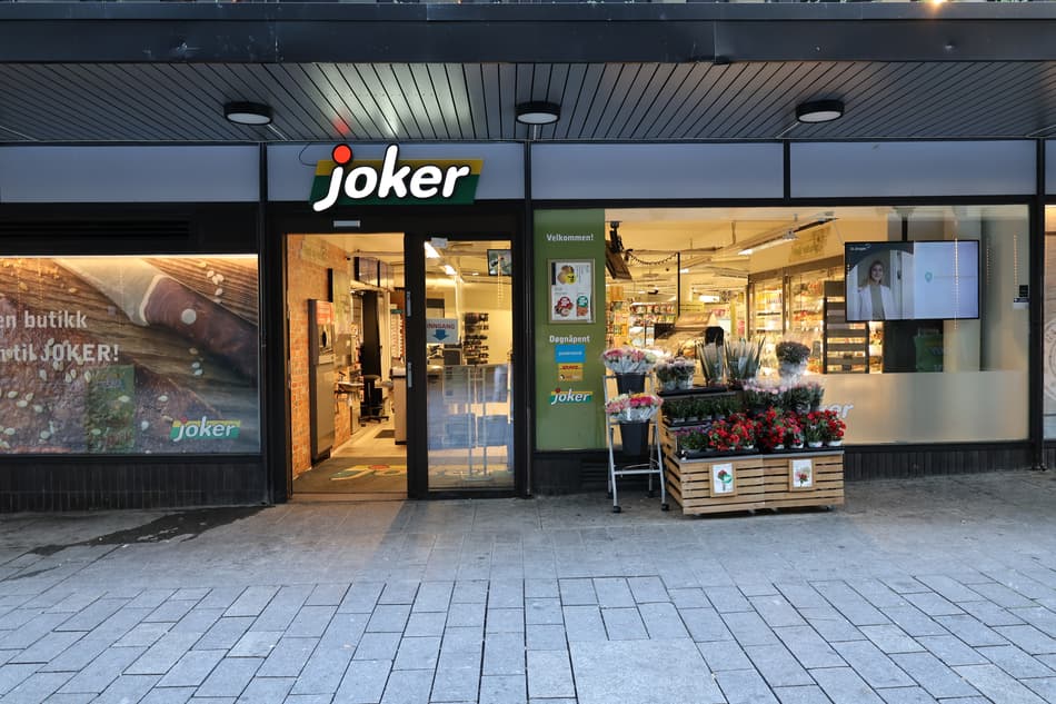 Fasada of Joker Storgata in OSlo, Norway